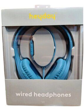 Heyday Wired Headphones Bluebird Wired Audio Accessory With In-Line Controls & A
